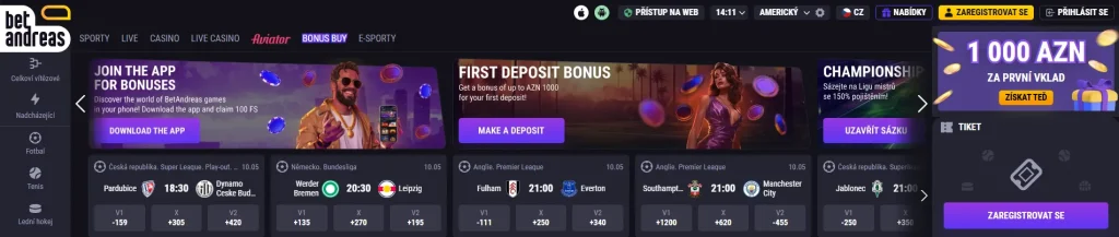 Main features Betandreas